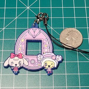 Yumemitchi & Kiraritchi - Tamagotchi Pink Glitter Rubber Charm